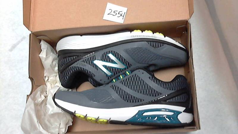 Mens New Balance Fitness Walking Shoes Gray Black - Size 12