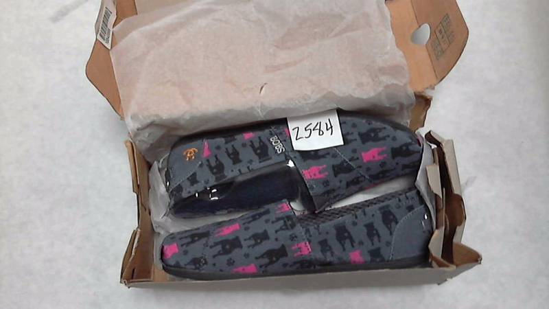 Bobs from Skechers PLUSH GENTLE Slip-On Shoes Charcoal - Size 6.5