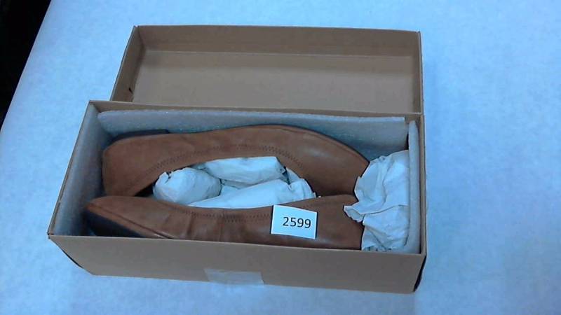 Womens Lucky Brand Emmie Ballet Flat Shoes Cognac - Size 8.5