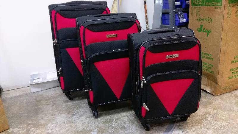 Outdoor Spirit 3pc Spinner Luggage Set Black