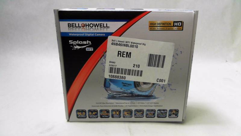 lot 2452 image: BellHowell WP7 Waterproof Digital Camera Black