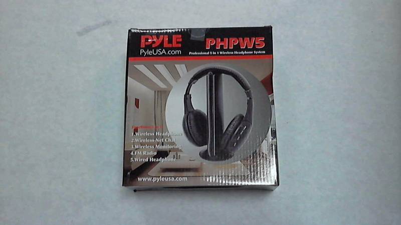 lot 2474 image: Pyle Over-the-head Wireless Black