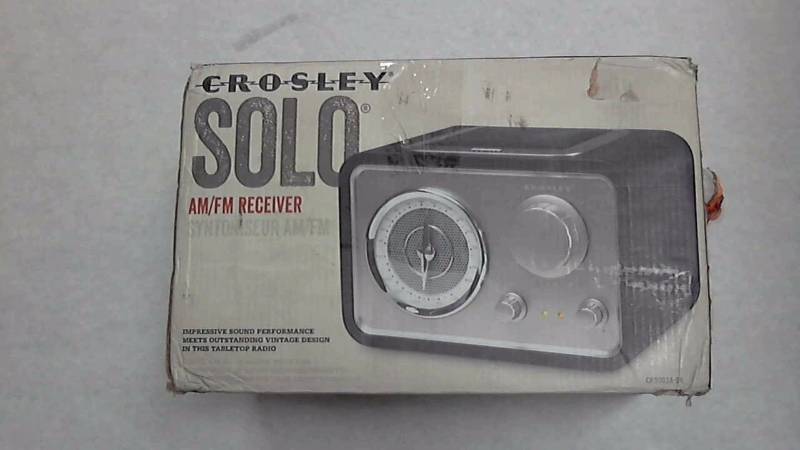 lot 2482 image: Crosley Solo Radio Black