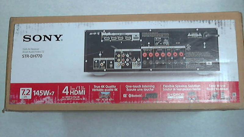 lot 2489 image: Sony 1015-Watt 7.2-Channel AV Receiver with Bluetooth and NFC