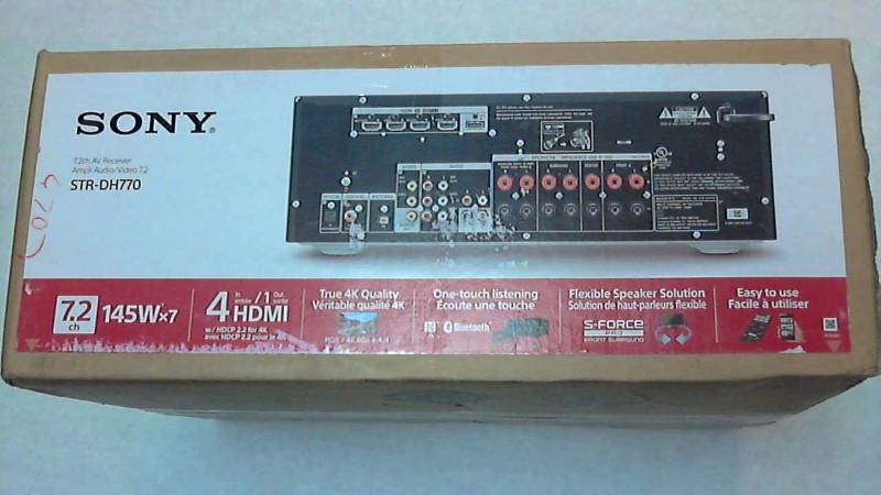 lot 2490 image: Sony 1015-Watt 7.2-Channel AV Receiver with Bluetooth and NFC