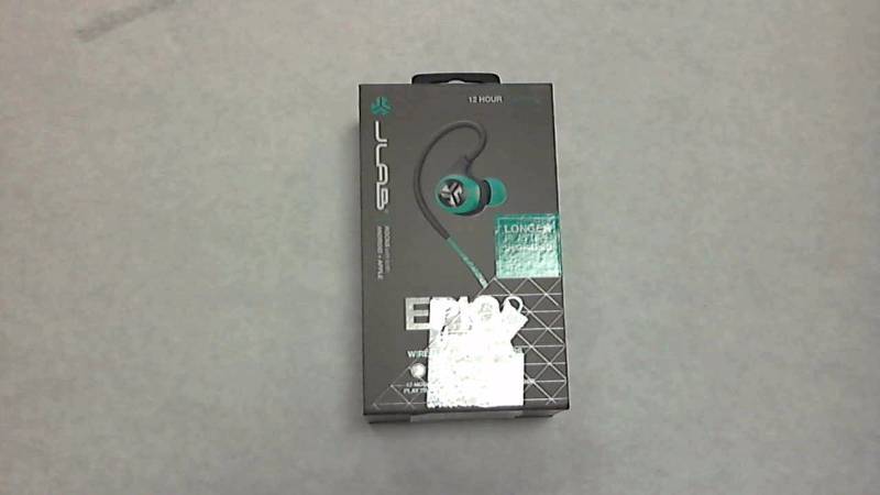 lot 2495 image: JLAB EPIC Bluetooth Sport Wireless Headphones Teal