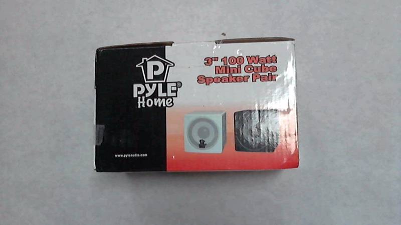lot 2510 image: Pyle Home 3 100-watt Mini-cub Black Book Shelf Speaker  Speakers