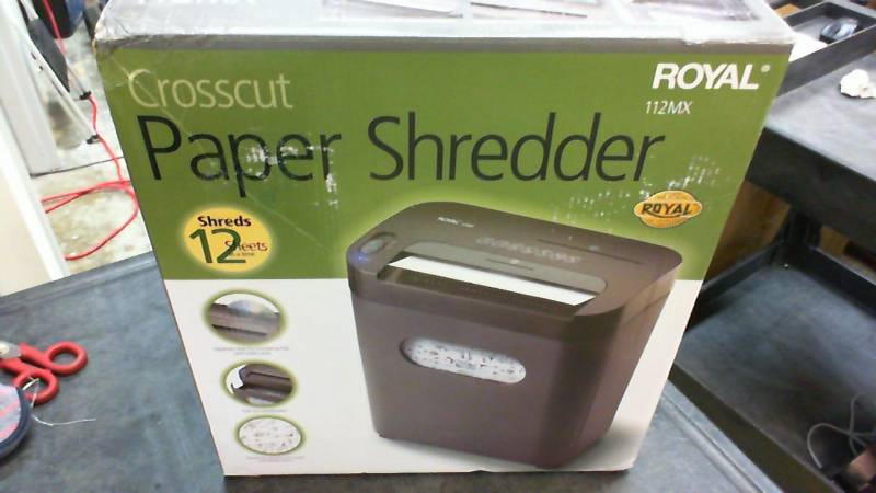 lot 2519 image: Royal 12 Sheet Cross Cut Paper Shredder
