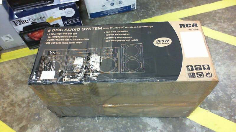 lot 2529 image: RCA 800W 5CD Home Stereo W Subwoofer 