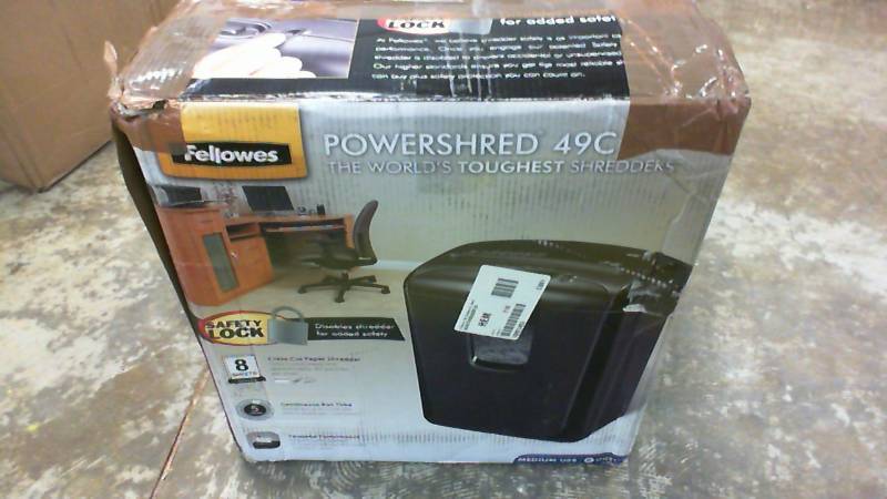 lot 2536 image: Fellowes 49c Crosscut 8-sheet