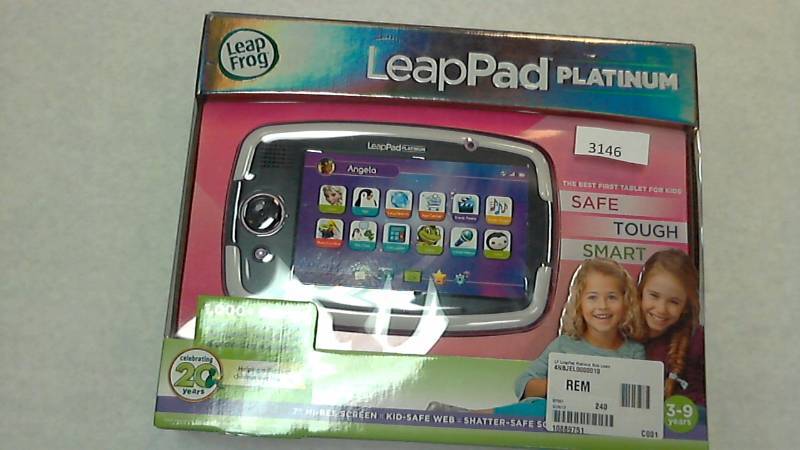 lot 3146 image: LF LeapPad Platinum Kids Learning Tablet - Pink