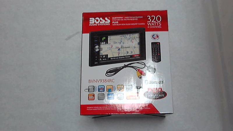 lot 3147 image: Boss 320-Watt 6.2 Touch Screen DVD Multimedia Car Stereo with Bluetooth, GPS and Rear View Camera
