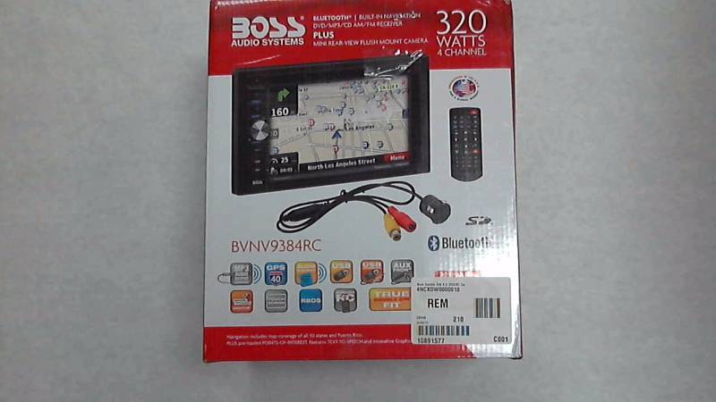 lot 3148 image: Boss 320-Watt 6.2 Touch Screen DVD Multimedia Car Stereo with Bluetooth, GPS and Rear View Camera