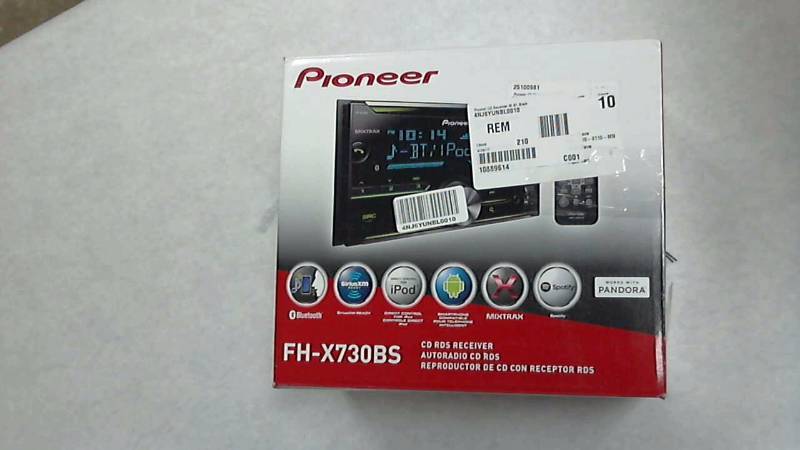 lot 3156 image: Pioneer CD Receiver WBluetooth Black