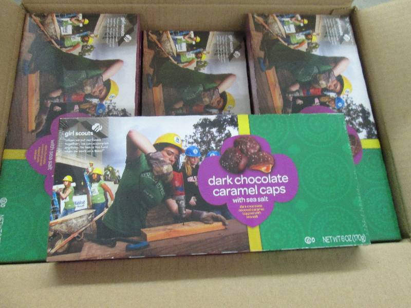 lot 99 image: Case of 12- 6 oz boxes- Dark Chocol...