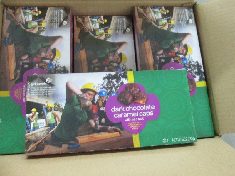 lot 109 image: Case of 12- 6 oz boxes- Dark Chocol...