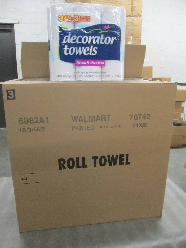 lot 143 image: 1 Case of Decorator Paper Towels 10...