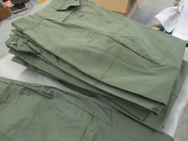 lot 193 image: Lot of 10 New Army Green 4 Pocket U...