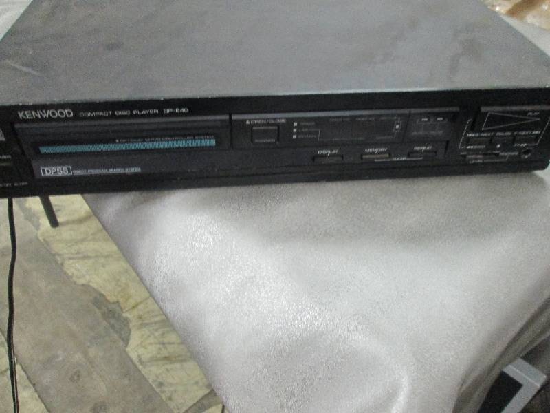 lot 308 image: Kenwood CD Player- powers on...