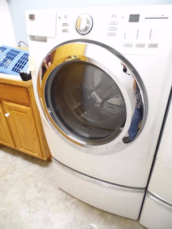 lot 24 image: Maytag Front Load Washer & Pedestal