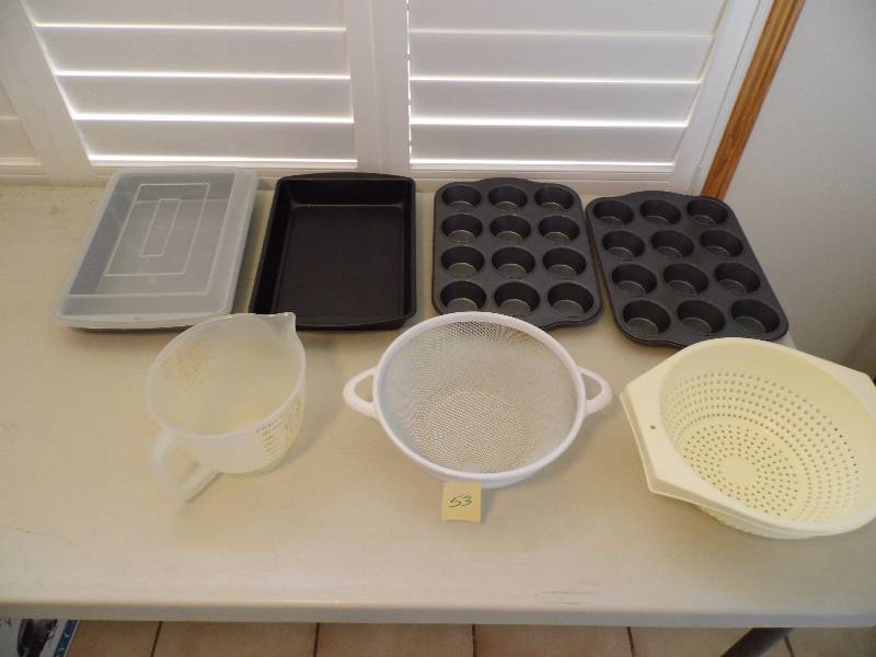 lot 53 image: Cake Pans - Strainers