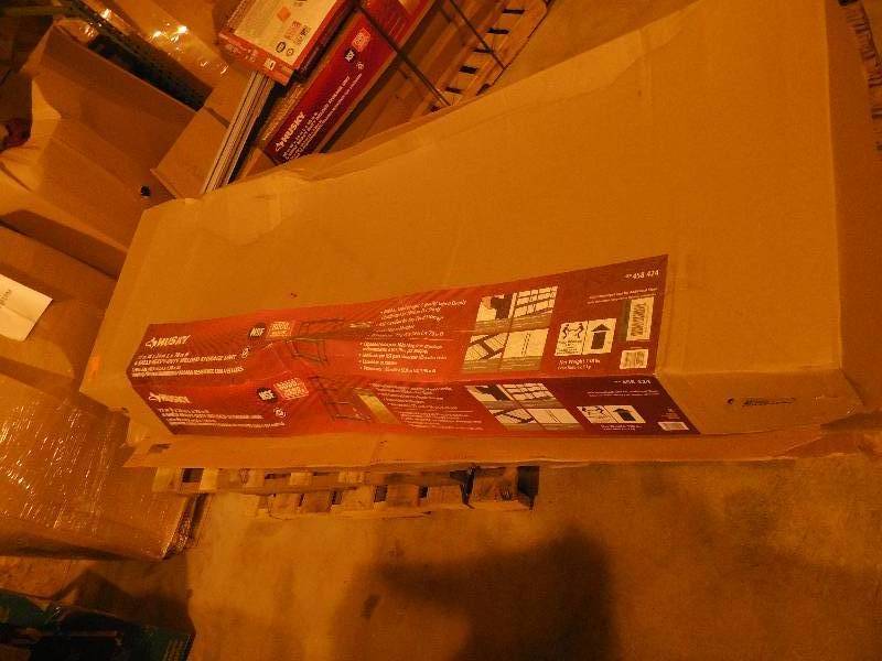 lot 91 image: Husky 77 in. W x 78 in. H x 24 in. D Steel Garage Shelving Unit