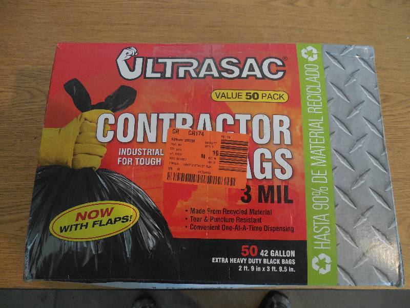 lot 116 image: Ultrasac 42 Gal. Contractor Bag with Flaps (50-Count)