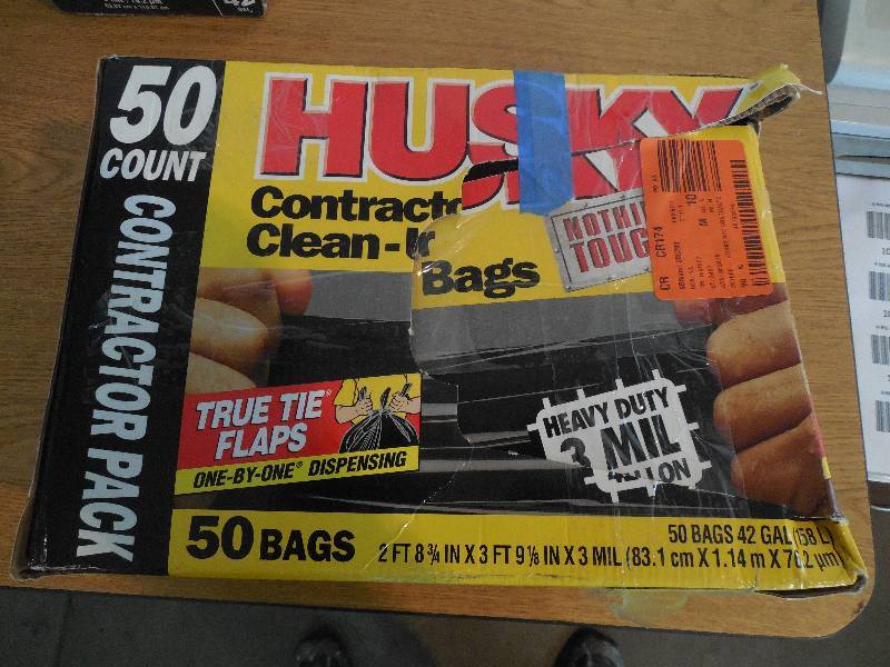 lot 117 image: HUSKY 42 Gal. Contractor Bags (50-Count)