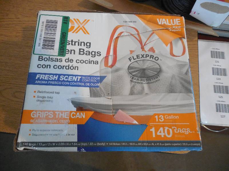 lot 123 image: HDX 13 Gal. Flexpro Kitchen Bag with Fresh Scent (140-Count)