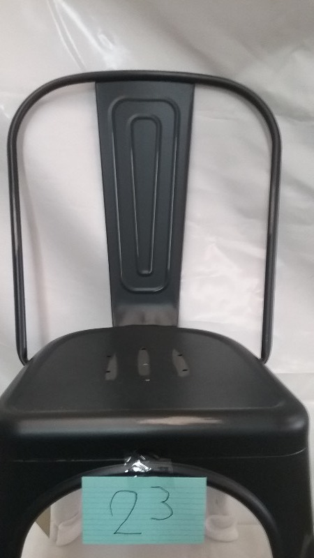 2x Farm Style Metal Chairs