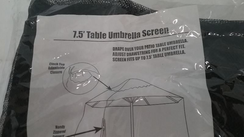 7.5 Table Umbrella Screen