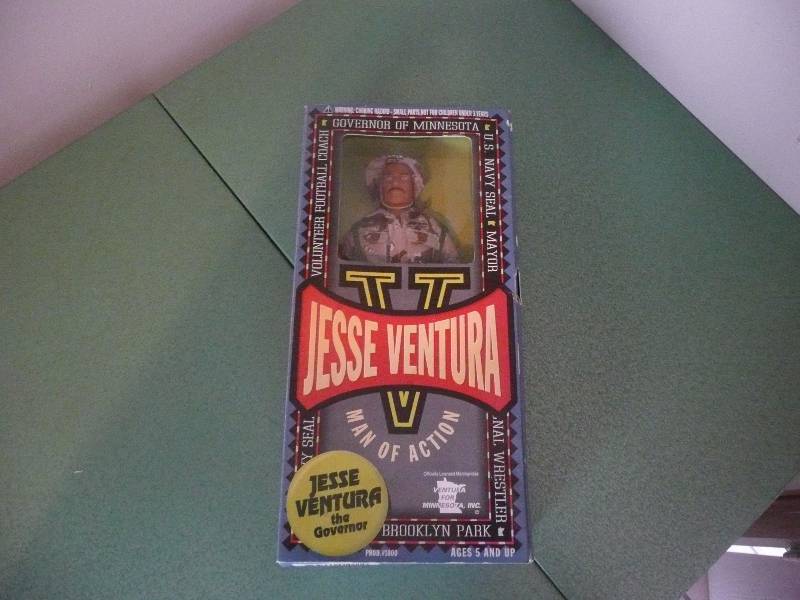 lot 62 image: JESSE VENTURA MAN OF ACTION NAVY SEAL FIGURINE, NEW IN BOX, GOV. OF MINNESOTA