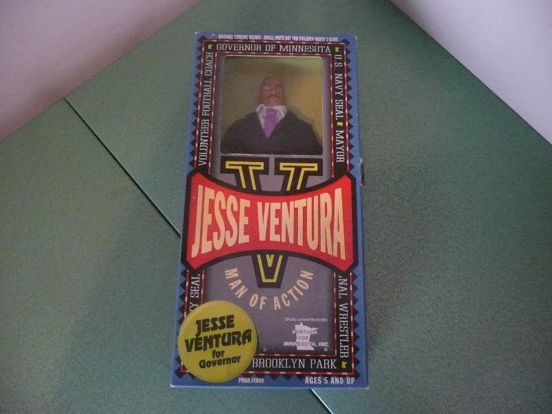 lot 63 image: Jesse Ventura - Man Of Action 12 Action Figure - GOVERNOR OF MINNESOTA - NEW IN BOX