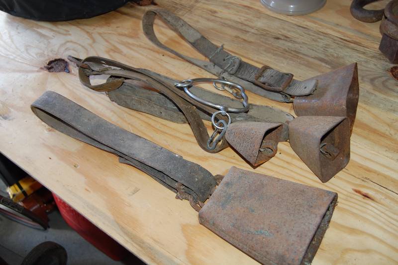 lot 11 image: Vintage Cow Bells