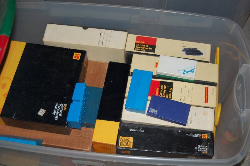 lot 46 image: Kodak Projector Reel and Slide Trays