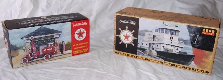 lot 96 image: Texaco Diecast Model Car and Model Boat