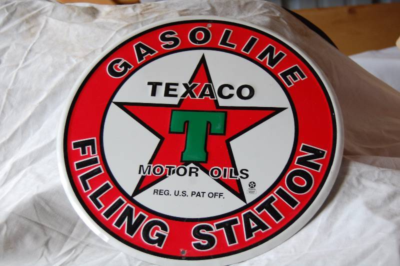 lot 106 image: Steel Texaco Sign