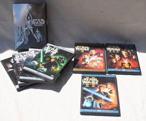 lot 241 image: Star Wars DVDs