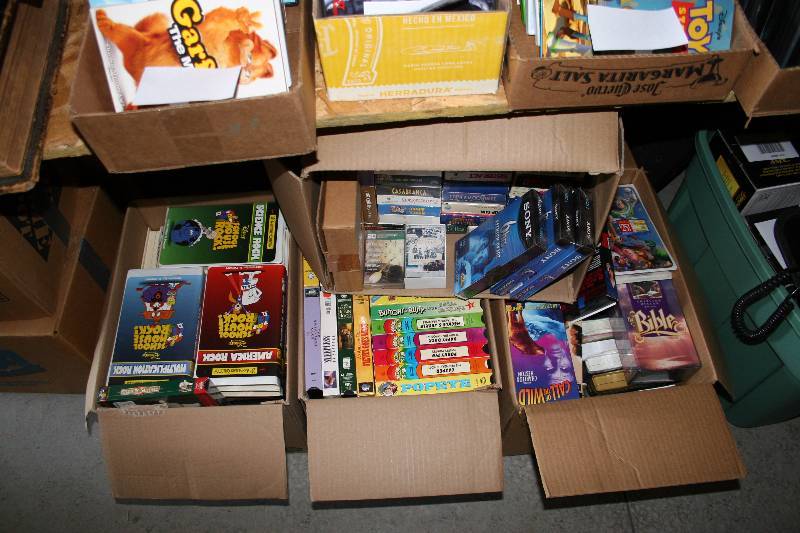 lot 301 image: VHS Tapes and Records