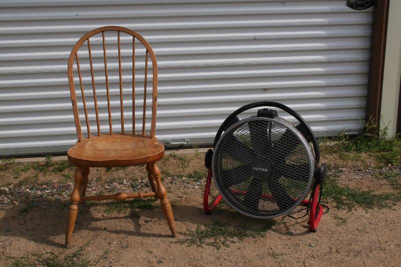 lot 313 image: Fan and Chair