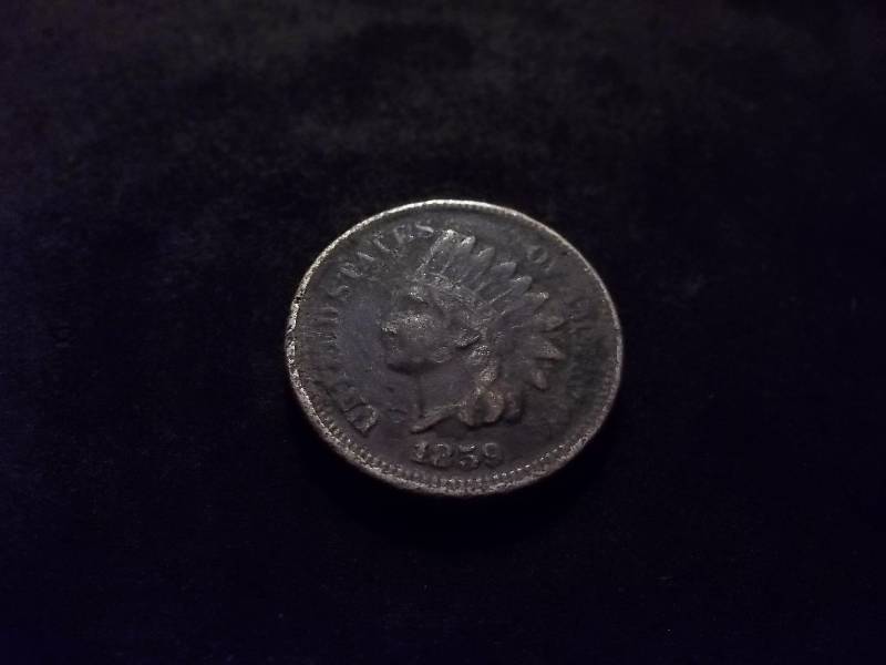 1859 Indian Head Bronze Cent