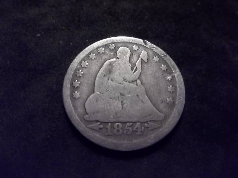 1854 Seated Liberty Quarter