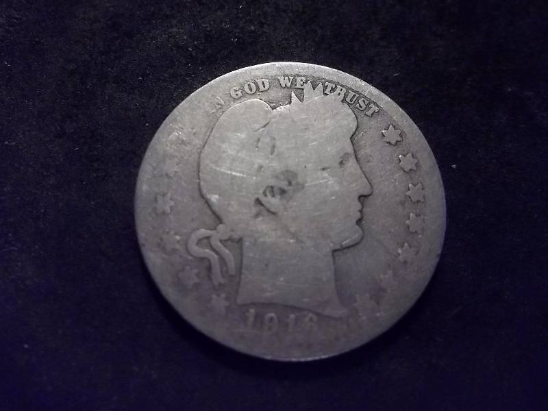 1916 D  Barber Quarter