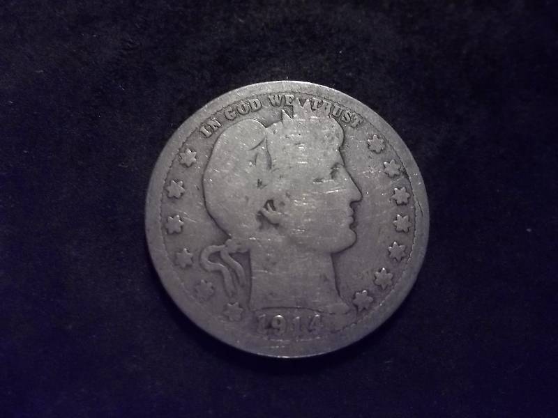 1914  Barber Quarter