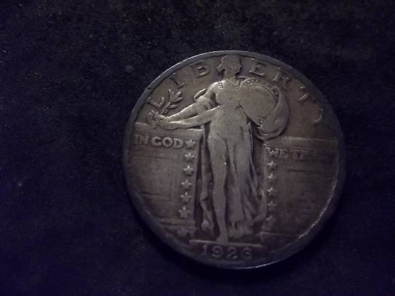 1926 S Standing Liberty Quarter Strong Date Higher Grade Great Detail
