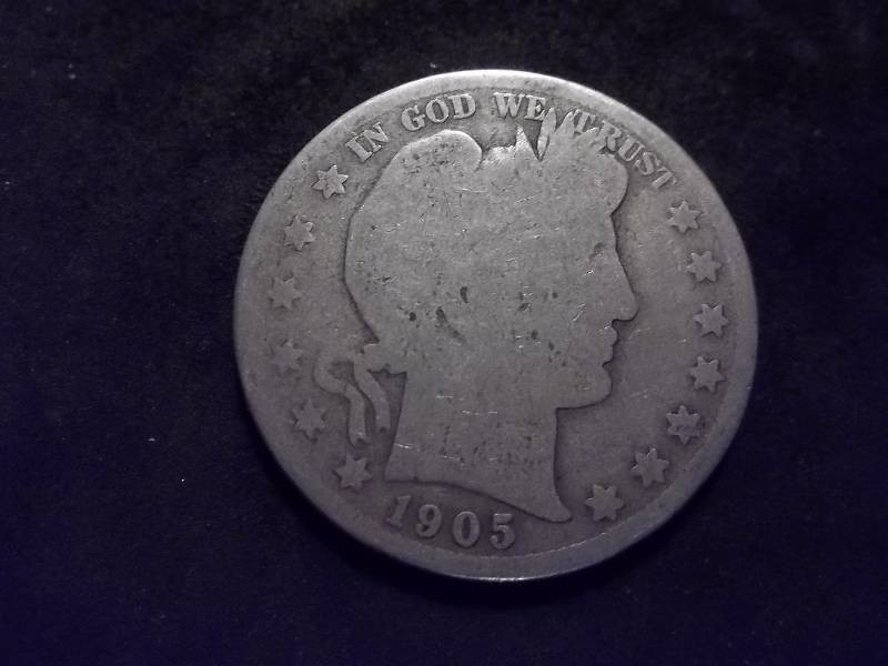 1905 S Barber Half Dollar