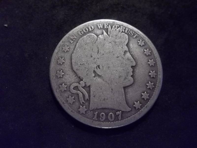 1907 O Barber Half Dollar (In F12 $55.00)