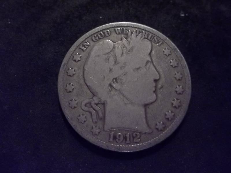 1912  Barber Half Dollar