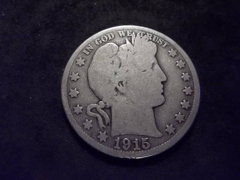 1915 S Barber Half Dollar Better Grade