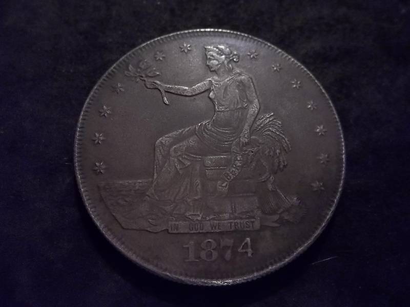 1874 S Trade Dollar High Value Coin Possible Fake Buyers Should Inspect Prior To Bidding